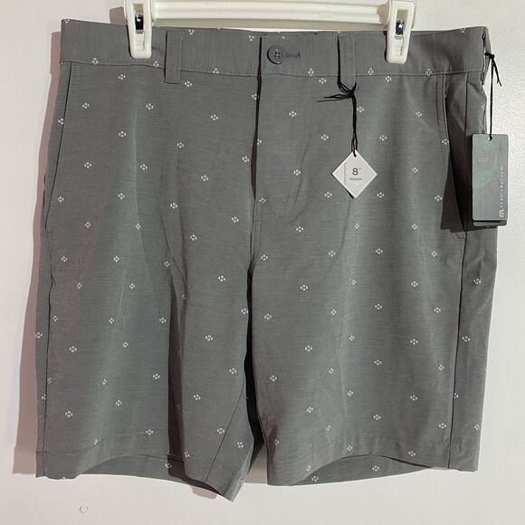 Travis Mathew Shorts Mens 34 Gray Air And Space Golf Preppy Performance Travel - Picture 1 of 9